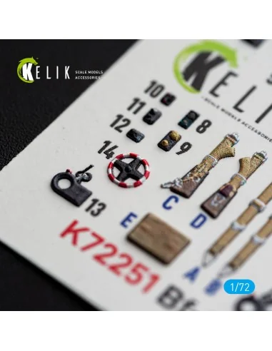 [NO_DESC] Bf-109 F-2/F-4 - interior 3D decals for Eduard, 1/72 - Ke...