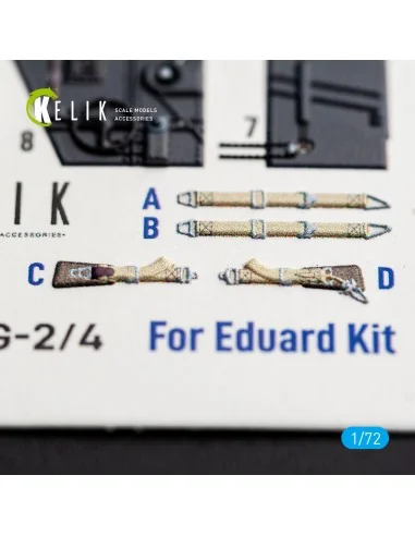 Bf-109 G-2/4 - interior 3D decals for Eduard, 1/72 - Kelik K72252