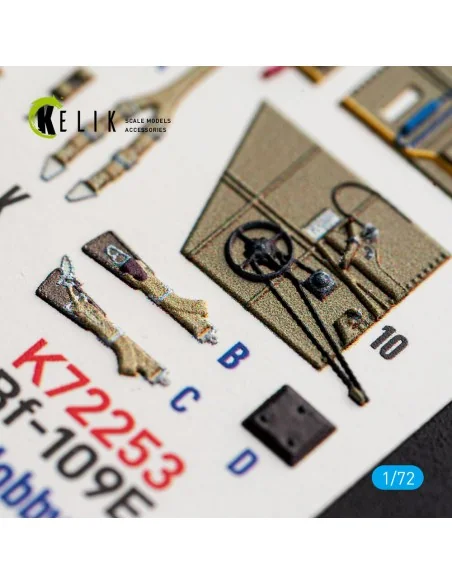 [NO_DESC] Bf-109 E - interior 3D decals for Special Hobby / Eduard,...