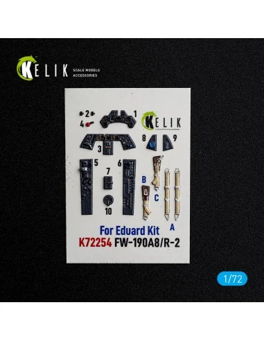 FW-190A8/R-2 - interior 3D decals for Eduard, 1/72 - Kelik K72254