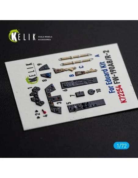 FW-190A8/R-2 - interior 3D decals for Eduard, 1/72 - Kelik K72254