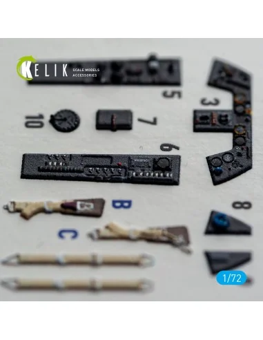 FW-190A8/R-2 - interior 3D decals for Eduard, 1/72 - Kelik K72254
