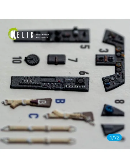 FW-190A8/R-2 - interior 3D decals for Eduard, 1/72 - Kelik K72254