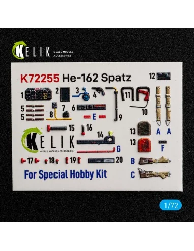 [NO_DESC] He-162 Spatz - interior 3D decals for Special Hobby, 1/72...