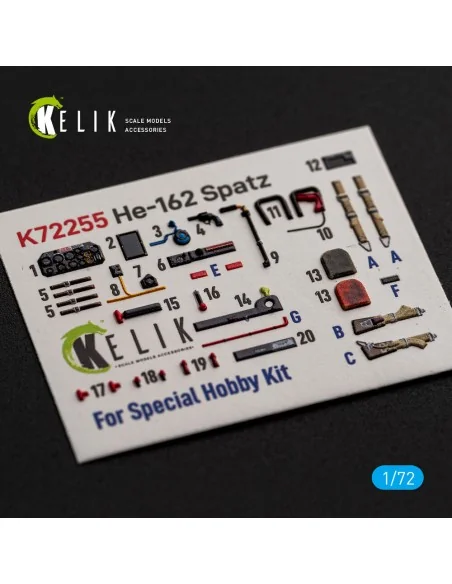 [NO_DESC] He-162 Spatz - interior 3D decals for Special Hobby, 1/72...