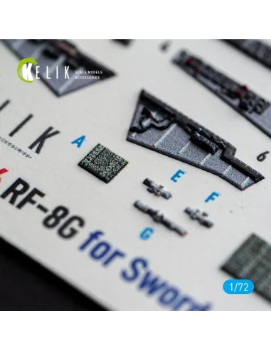 RF-8G - interior 3D decals for Sword, 1/72 - Kelik K72256