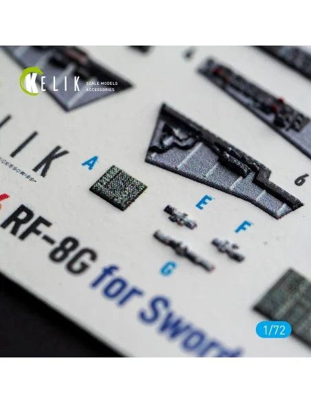 RF-8G - interior 3D decals for Sword, 1/72 - Kelik K72256
