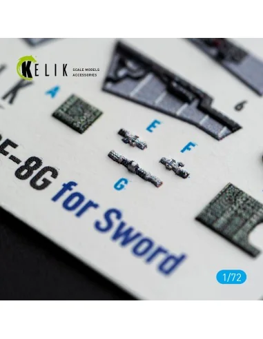 RF-8G - interior 3D decals for Sword, 1/72 - Kelik K72256