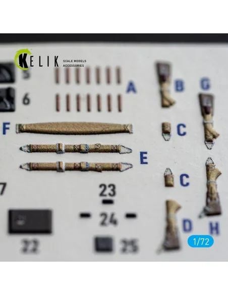 Ju-87 B/R - interior 3D decals for Airfix, 1/72 - Kelik K72259