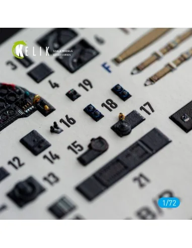 Ju-87 B/R - interior 3D decals for Airfix, 1/72 - Kelik K72259