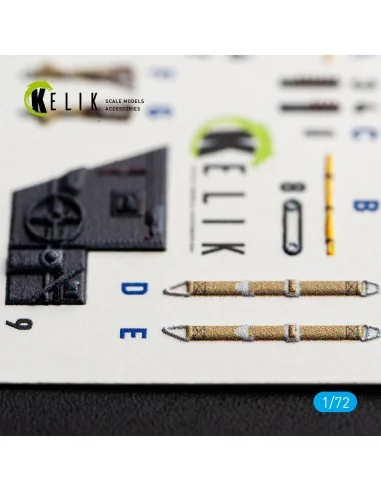 Bf-109K-4 - interior 3D decals for Eduard, 1/72 - Kelik K72261