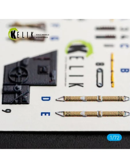 [NO_DESC] Bf-109K-4 - interior 3D decals for Eduard, 1/72 - Kelik K...