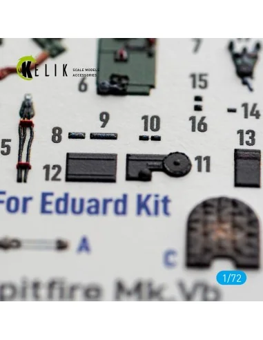 [NO_DESC] Spitfire Mk.Vb - interior 3D decals for Eduard, 1/72 - Ke...