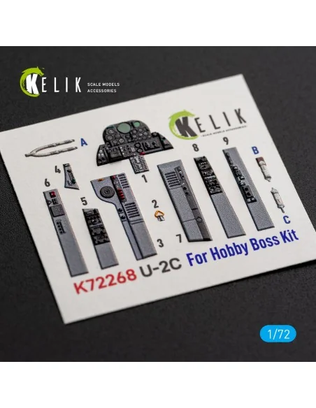 [NO_DESC] U-2C Dragon Lady - interior 3D decals for Hobby Boss, 1/7...