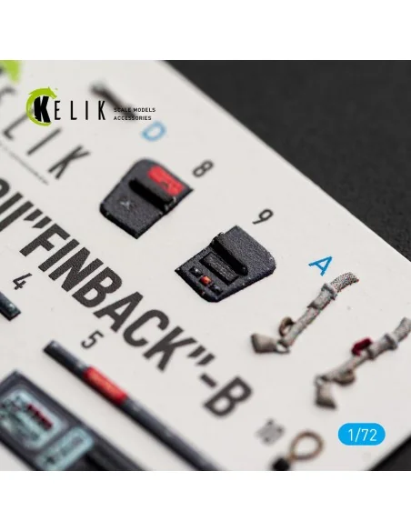 F-8II Finback-B - interior 3D decals for Trumpeter, 1/72 - Kelik K7...
