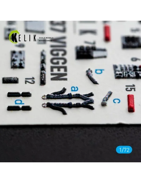 AJ-37 Viggen - interior 3D decals for Special Hobby, 1/72 - Kelik K...