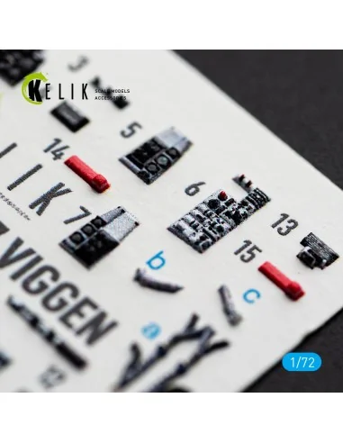 [NO_DESC] AJ-37 Viggen - interior 3D decals for Special Hobby, 1/72...