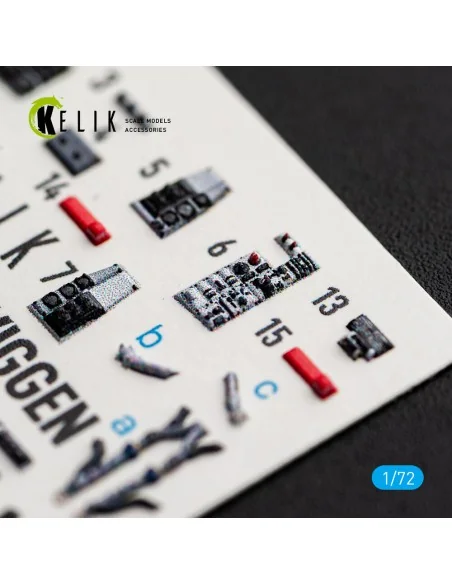SF-37 Viggen - interior 3D decals for Special Hobby, 1/72 - Kelik K...