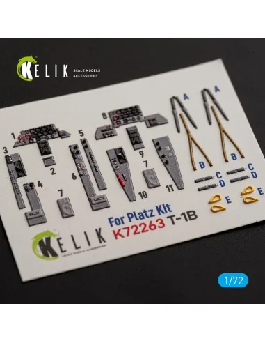 [NO_DESC] T-1B - interior 3D decals for Platz, 1/72 - Kelik K72263