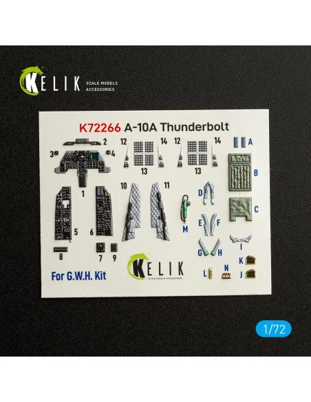 [NO_DESC] A-10A Thunderbolt - interior 3D decals for Great Wall Hob...