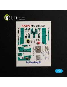 MiG-23MLD - interior 3D decals for ClearProp, 1/72 - Kelik K72270