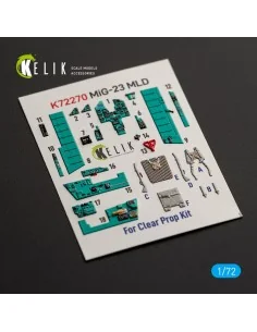MiG-23MLD - interior 3D decals for ClearProp, 1/72 - Kelik K72270 2