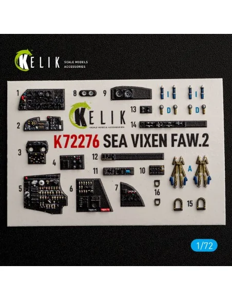 [NO_DESC] SEA VIXEN FAW.2 - interior 3D decals for Cyberhobby, 1/72...