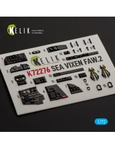 SEA VIXEN FAW.2 - interior 3D decals for Cyberhobby, 1/72 - Kelik K... 2