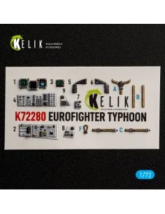 Eurofighter Typhoon - interior 3D decals for Hasegawa, 1/72 - Kelik...