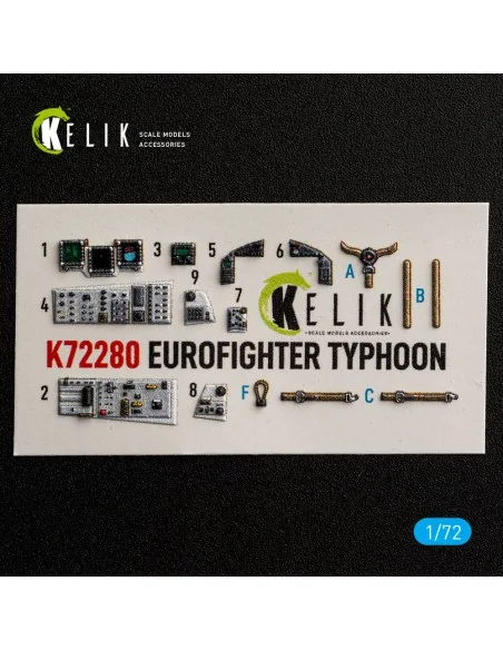 [NO_DESC] Eurofighter Typhoon - interior 3D decals for Hasegawa, 1/...