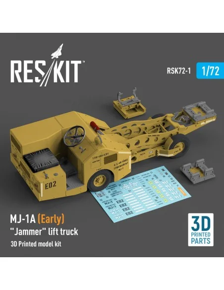 MJ-1A (Early) Jammer lift truck (3D Printed model kit), 1/72 - ResK...