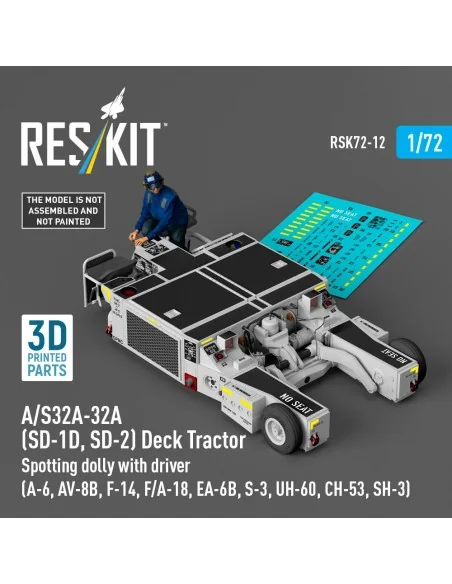 A/S32A-32A (SD-1D, SD-2) Deck Tractor Spotting dolly with driver (A...