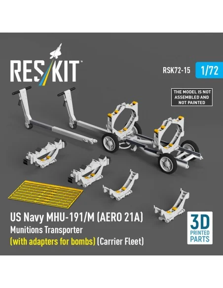 US NAVY MHU-191/M (AERO 21A) Munitions Transporter (with adapters f...