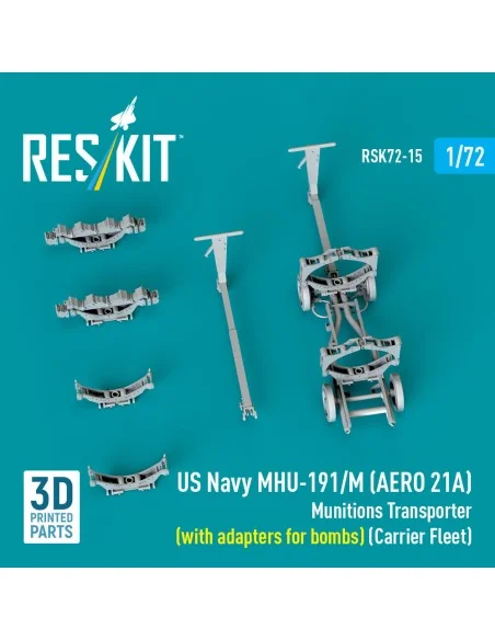 US NAVY MHU-191/M (AERO 21A) Munitions Transporter (with adapters f...