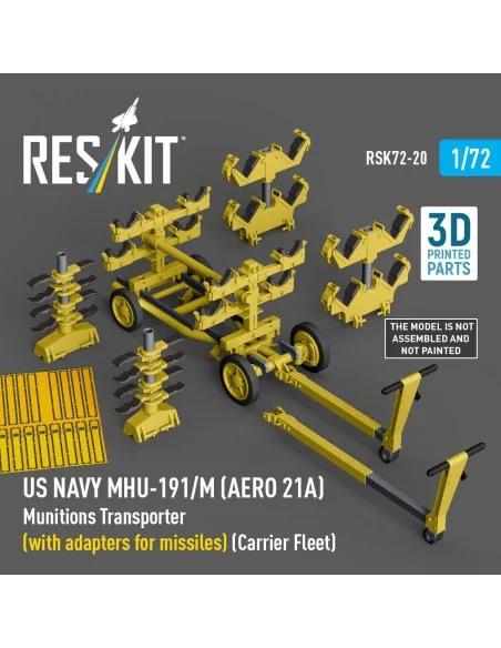 US NAVY MHU-191/M (AERO 21A) Munitions Transporter (with adapters f...