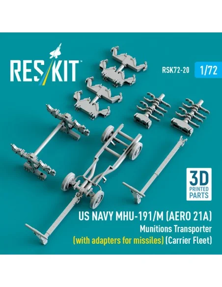 US NAVY MHU-191/M (AERO 21A) Munitions Transporter (with adapters f...
