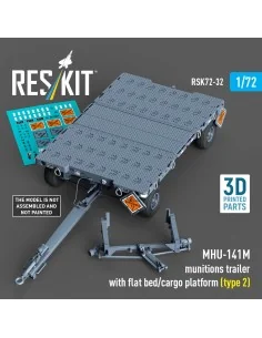 MHU-141M munitions trailer with flat bed/cargo platform (type 2) (3...