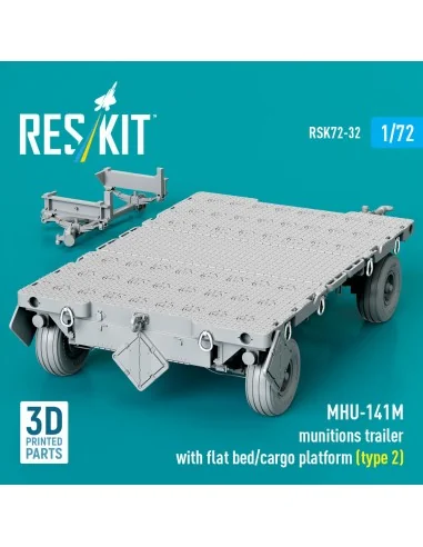 MHU-141M munitions trailer with flat bed/cargo platform (type 2) (3...