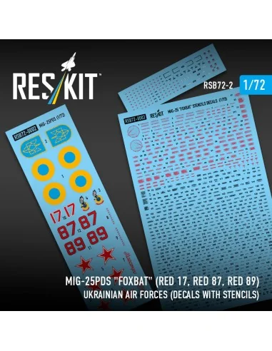 [NO_DESC] MiG-25PDS Foxbat (Red 17, Red 87, Red 89) Ukrainian Air F...