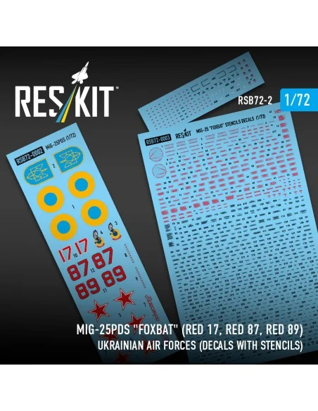 MiG-25PDS Foxbat (Red 17, Red 87, Red 89) Ukrainian Air Forces (Dec...