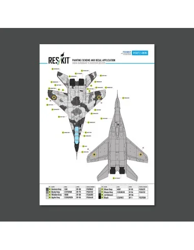 MiG-29UB Fulcrum 9-13 (White 90) Digital (Pixel) Ukrainian Air Forc...