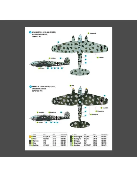 [NO_DESC] Heinkel He 111 (H-16, H-20, H-22) late series (Decals), 1...