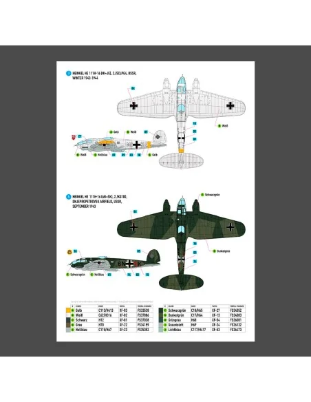 [NO_DESC] Heinkel He 111 (H-16, H-20, H-22) late series (Decals), 1...