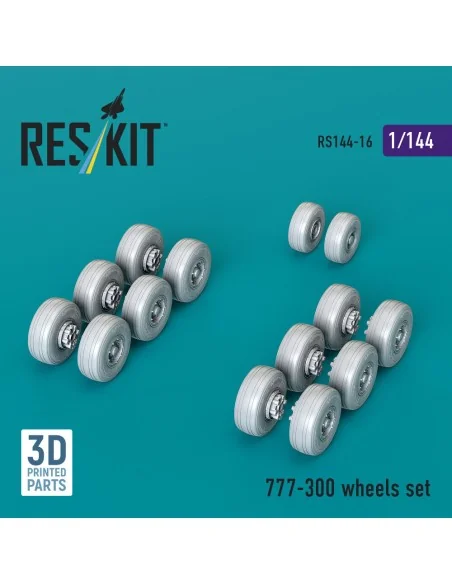 [NO_DESC] 777-300 wheels set (3D printed), 1/144 - ResKit Models RS...