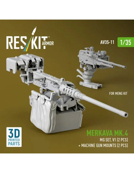 [NO_DESC] Merkava Mk.4 MG set, V.1 (2 pcs) + Machine gun mounts (2 ...