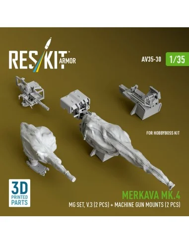 [NO_DESC] Merkava Mk.4 MG set, V.3 (2 pcs) + Machine gun mounts (2 ...
