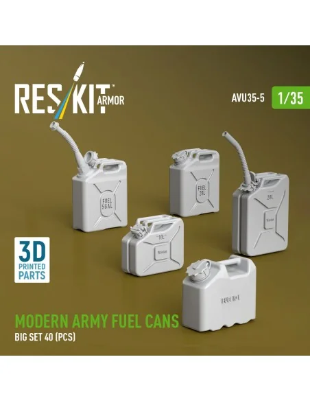 [NO_DESC] Modern army fuel cans, big set (3D Printed), 1/35 - ResKi...