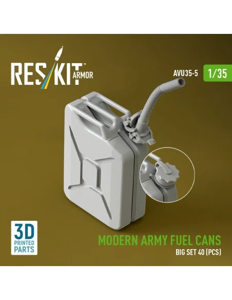 Modern army fuel cans, big set (3D Printed), 1/35 - ResKit Models A...
