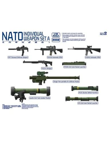 NATO Individual Weapon Set A(A kit incl.2 pcs of each weapon, 1/35 ...