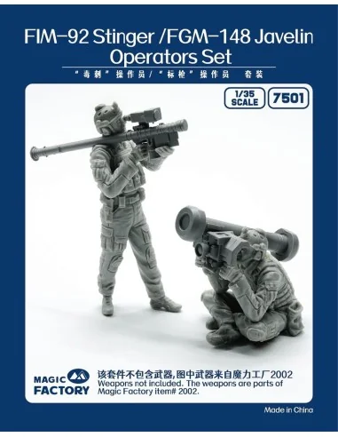 Stinger/Javelin Operators Set (Resin), 1/35 - Magic Factory 7501